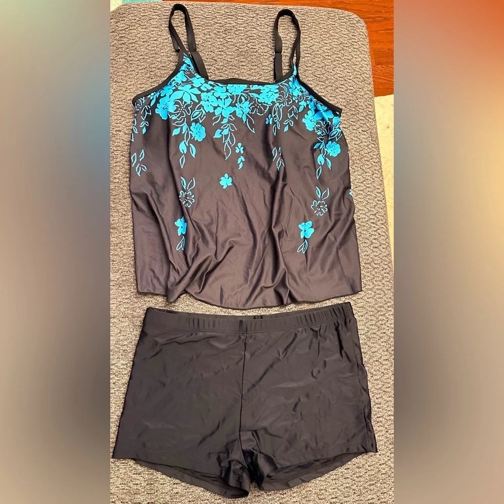 Swim Tankini Set XL Floral
